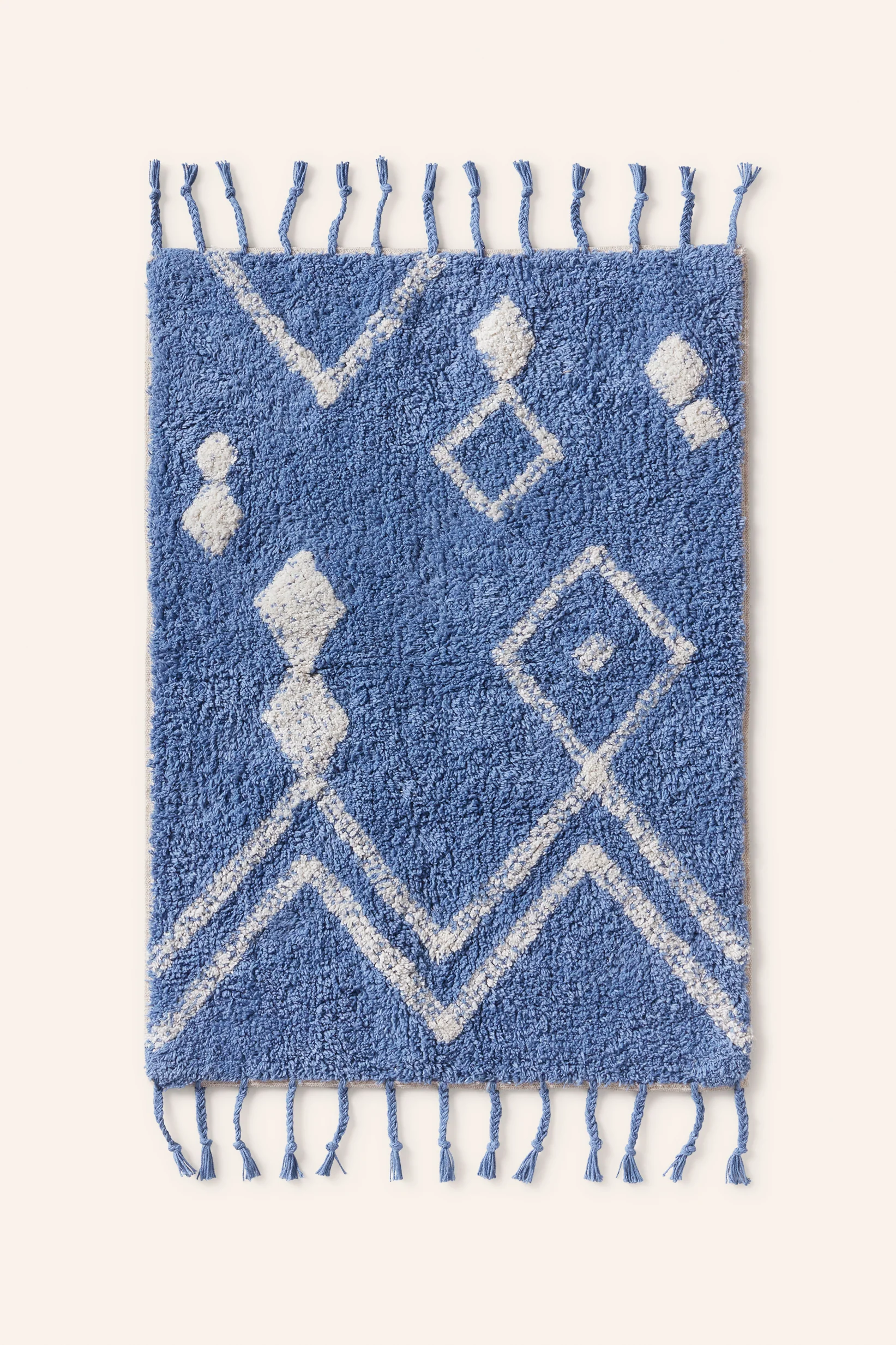 Alfombra de baño en tufting azul Fauve - Image 3