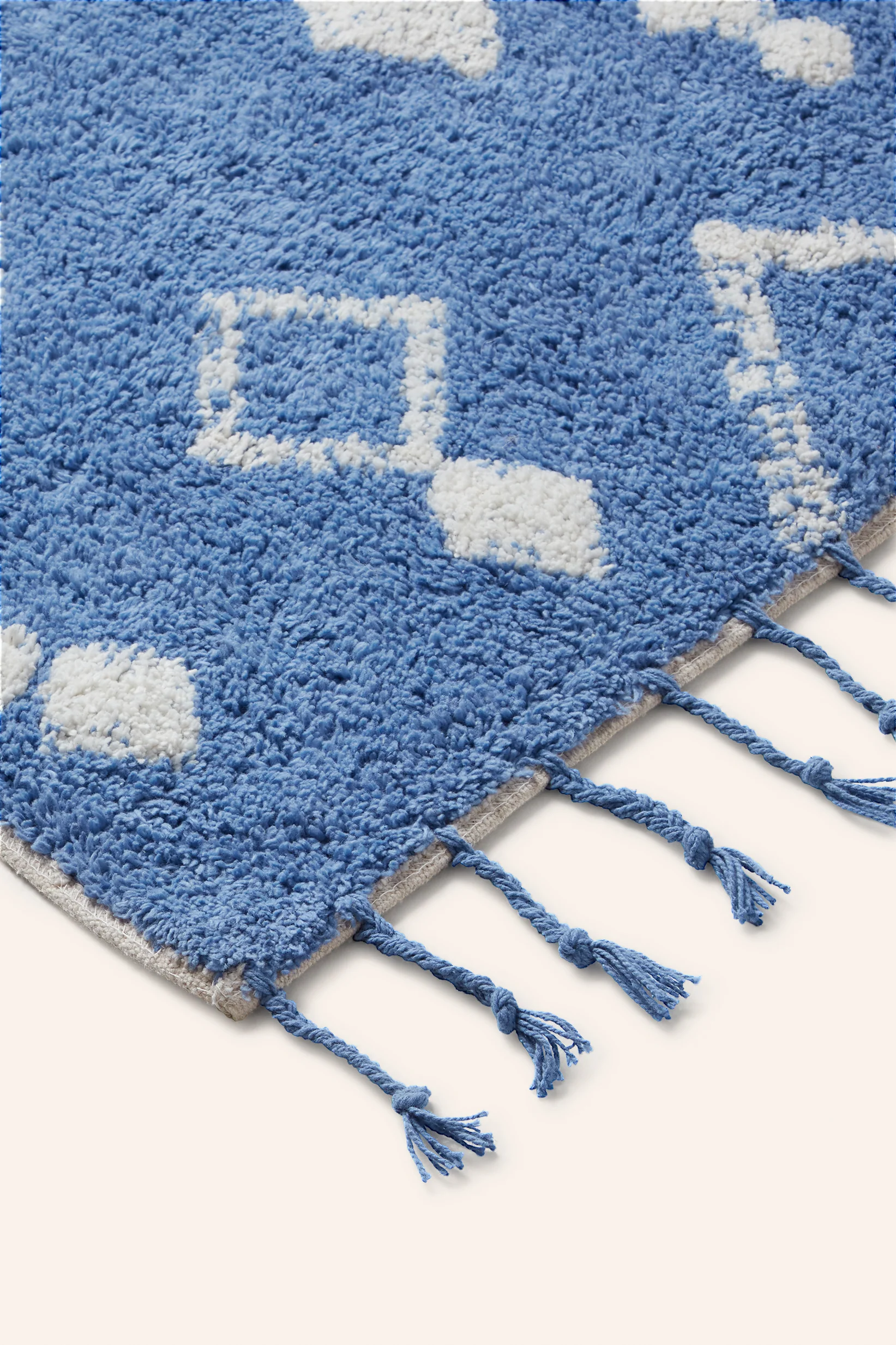 Alfombra de baño en tufting azul Fauve - Image 4