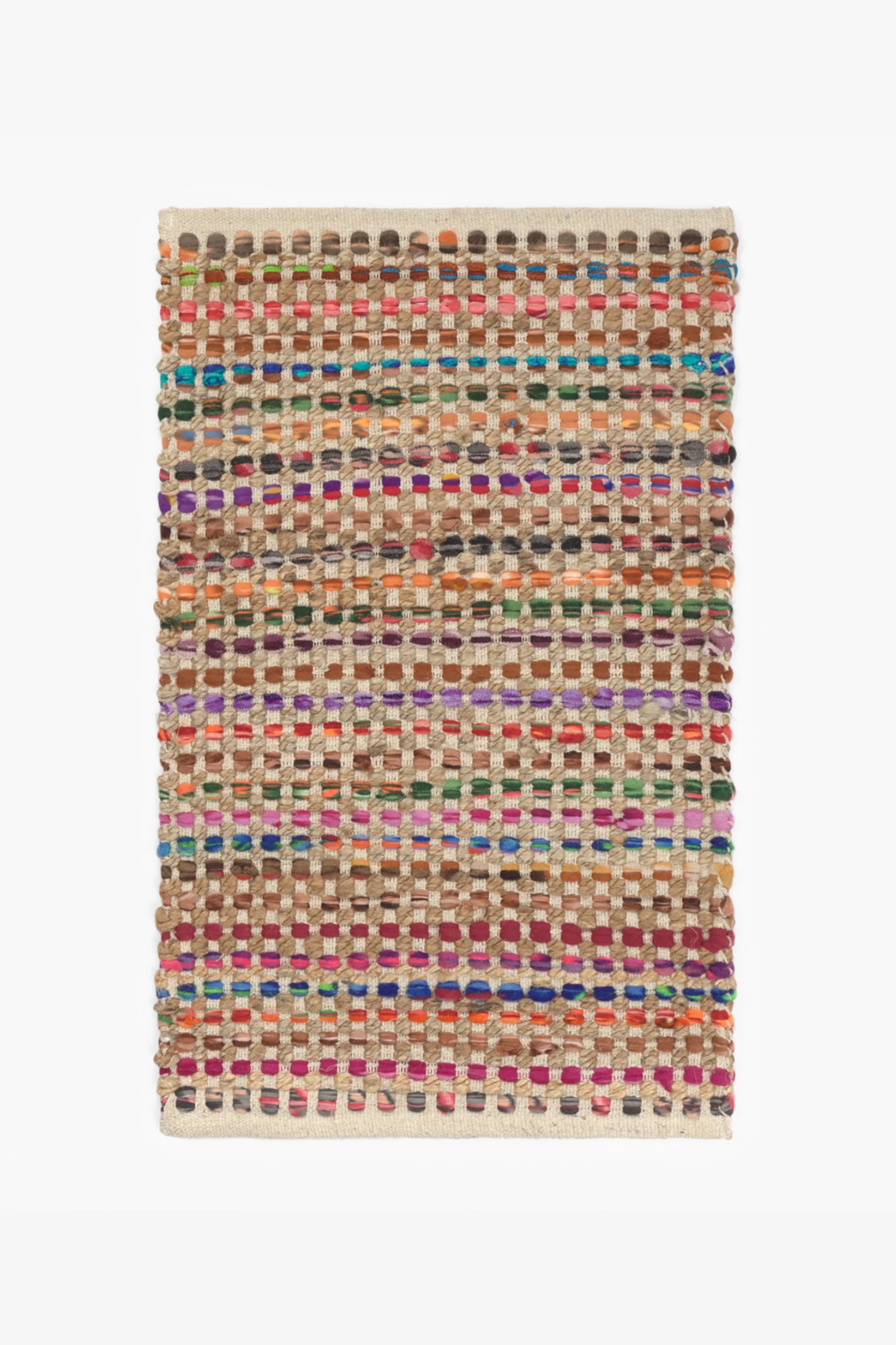 Alfombra de yute y tela multicolor Cando - Image 10