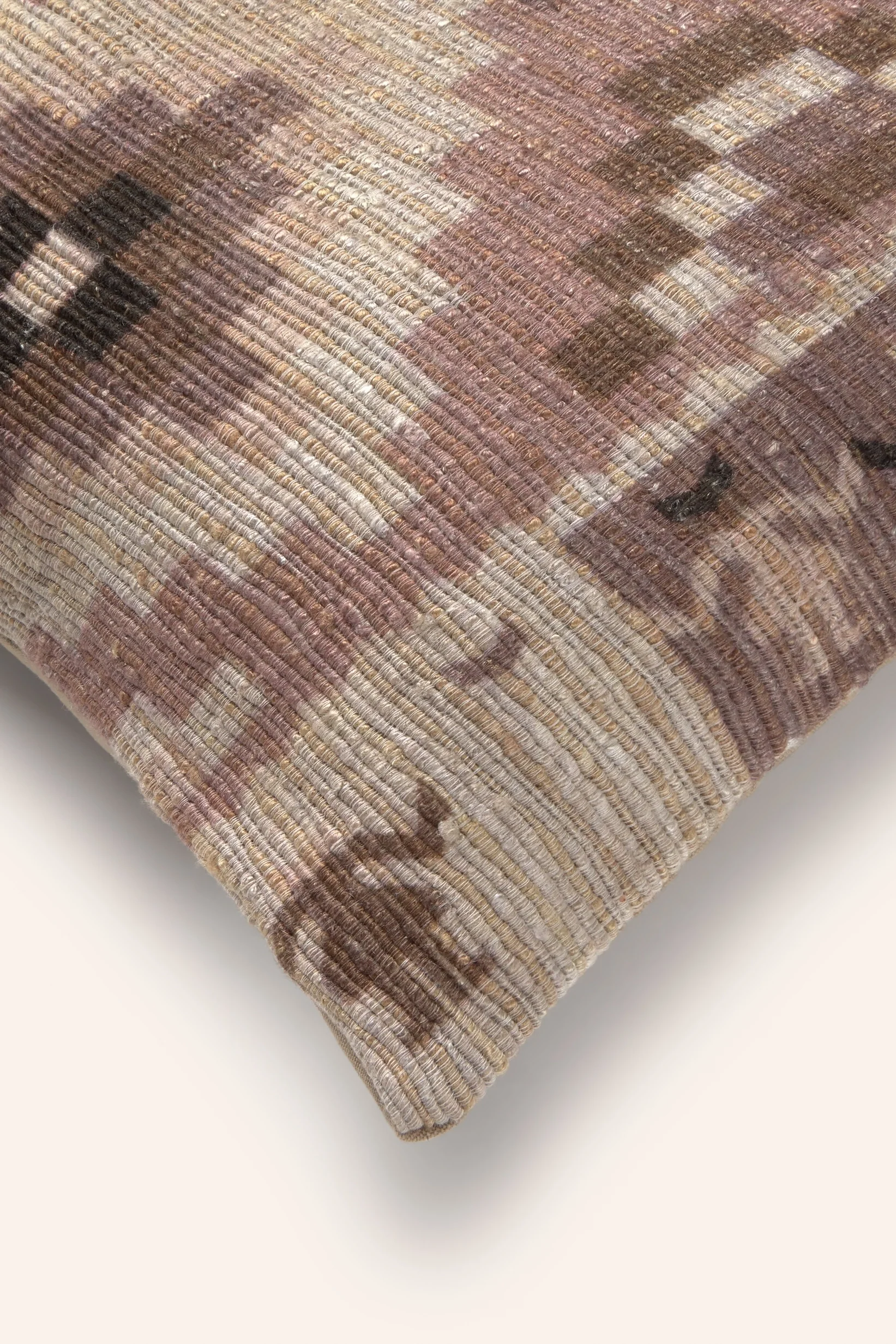 Funda de cojín rectangular de algodón trenzado en tonos piedra Zulu - Image 6