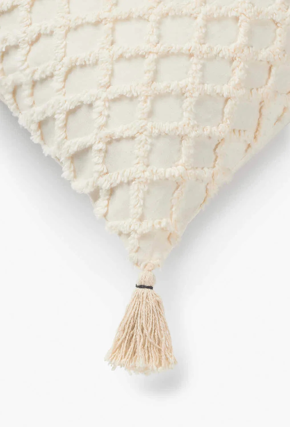 Funda de cojín con relieve de rombos crudo Royal - Image 6